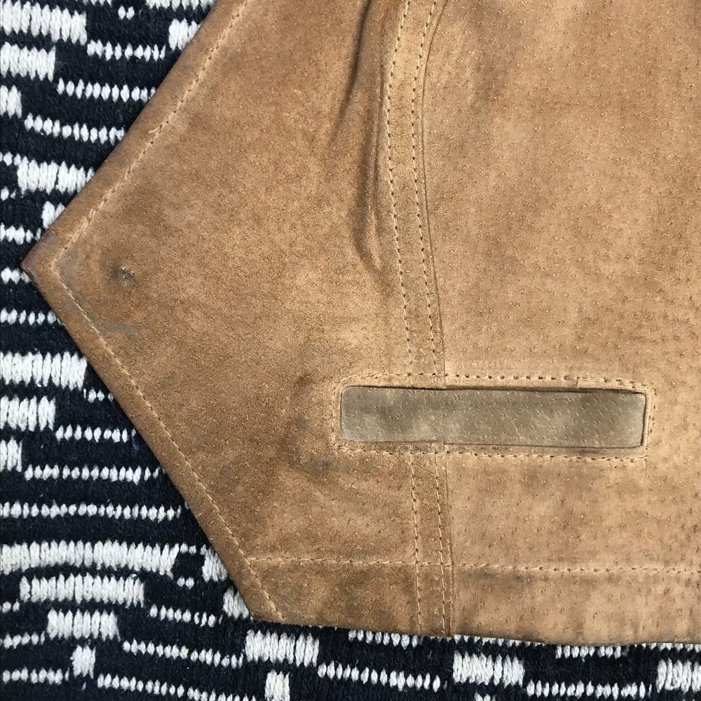 vtg suede altered vest - Picture 10 of 13